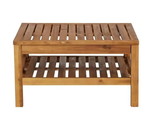 3-Daļīgs Dārza Mēbeļu Komplekts Ar Matračiem, Akācijas Koks Vidaxl