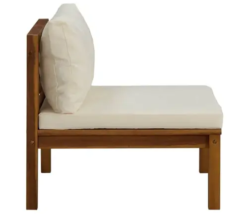 Sodo Komplektas Su Kreminėmis Pagalvėlėmis, 3 Dalių, Akacija Sodo Komplektas Su Kreminėmis Pagalvėlėmis, 3 Dalių, Akacija