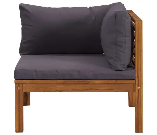 2-Osaline Diivanikomplekt Tumehallide Patjadega, Akaatsiapuit