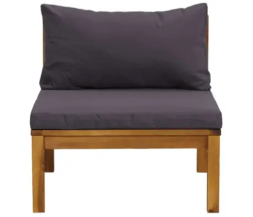 Sofos Komplektas Su Pilkomis Pagalvėmis, 2 Dalių, Akacija Sofos Komplektas Su Pilkomis Pagalvėmis, 2 Dalių, Akacija