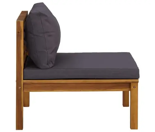 Sofos Komplektas Su Pilkomis Pagalvėmis, 2 Dalių, Akacija Sofos Komplektas Su Pilkomis Pagalvėmis, 2 Dalių, Akacija