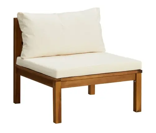 2-Osaline Aia Diivanikomplekt, Kreemjasvalge, Akaatsapuit