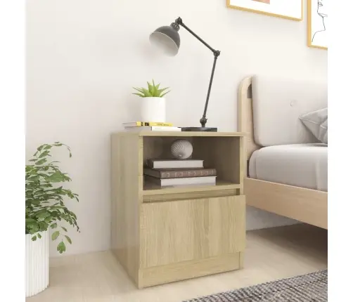 Öökapid 2 Tk, Sonoma Tamm, 40X40X50 cm Tehispuit