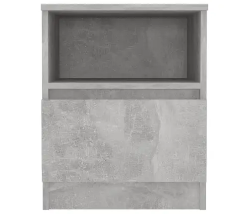 Naktsskapīši, 2 Gab. Betona Pelēki 40X40X50Cm Inženierijas Koks Vidaxl