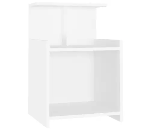 Öökapid 2 Tk, Valge, 40X35X60 cm Tehispuit