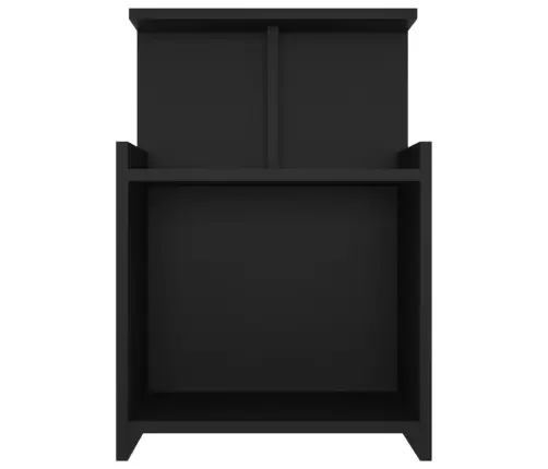 Naktsskapītis, Melns, 40X35X60 Cm, Inženierijas Koks Vidaxl