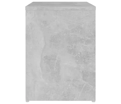 Naktsskapītis, Betona Pelēks, 40X30X40 Cm, Inženierijas Koks Vidaxl