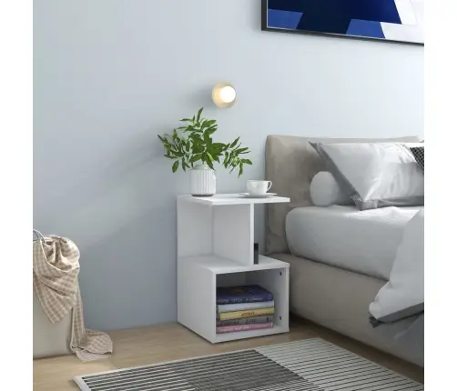 Öökapid 2 Tk, Valge, 35 X 35 X 55 cm Tehispuit