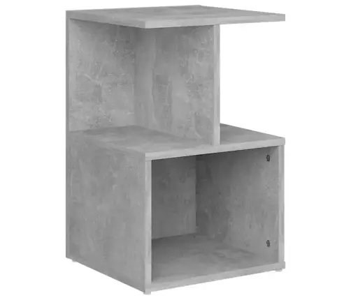 Naktsskapītis, Betona Pelēks, 35X35X55 Cm, Inženierijas Koks Vidaxl