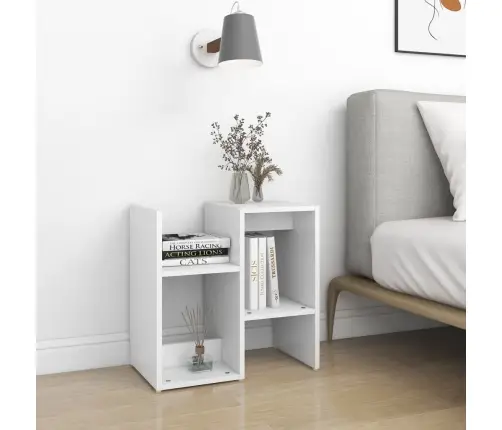 Naktinės Spintelės, 2Vnt., Baltos, 50X30X51,5cm Mediena