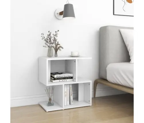 Naktinės Spintelės, 2Vnt., Baltos, 50X30X51,5cm Mediena