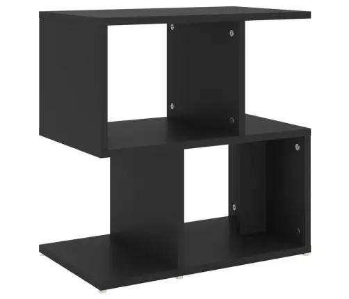 Naktsskapītis, Melns, 50X30X51,5 Cm, Inženierijas Koks Vidaxl