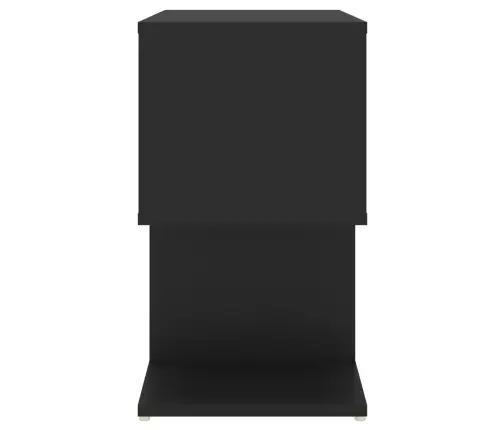 Naktsskapītis, Melns, 50X30X51,5 Cm, Inženierijas Koks Vidaxl
