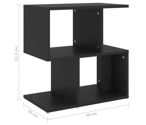 Naktsskapīši, 2 Gab., 50X30X51,5 Cm, Melni, Inženierijas Koks Vidaxl