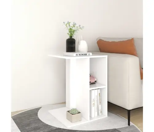 Galdiņš, Balts, 60X40X45 Cm, Skaidu Plāksne Vidaxl