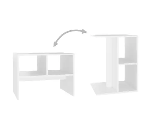 Galdiņš, Balts, 60X40X45 Cm, Skaidu Plāksne Vidaxl