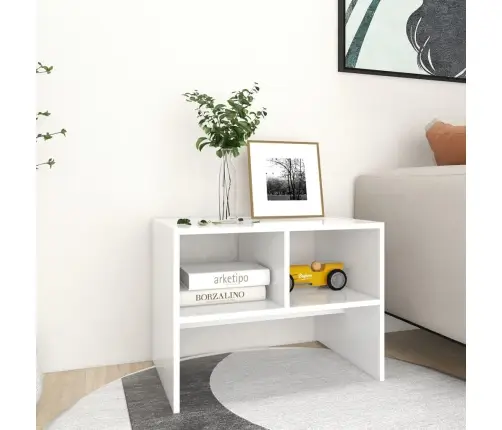 Galdiņš, Balts, 60X40X45 Cm, Skaidu Plāksne Vidaxl