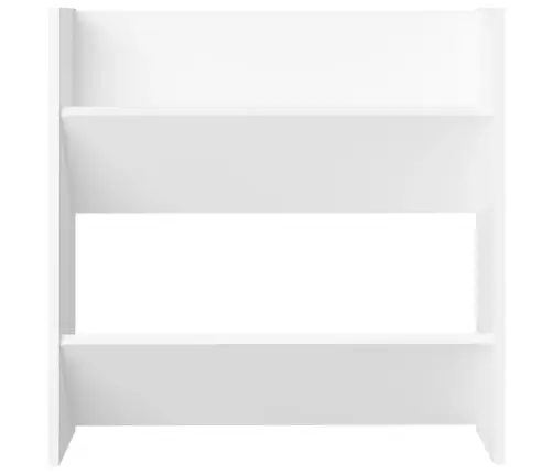 Sienas Apavu Plaukti, 4 Gab., Balti, 60X18X60 Cm, Skaidu Plātne Vidaxl