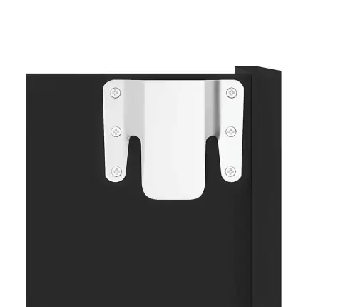 Seina Kingakapid 4 Tk, Must, 60 X 18 X 60 cm Tehispuit