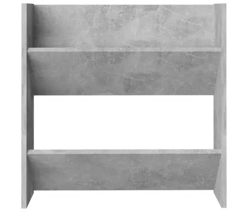 Sienas Apavu Plaukts, Betona Pelēks, 60X18X60 Cm, Skaidu Plātne Vidaxl