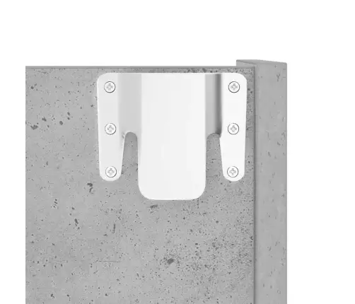 Sienas Apavu Plaukts, Betona Pelēks, 60X18X60 Cm, Skaidu Plātne Vidaxl