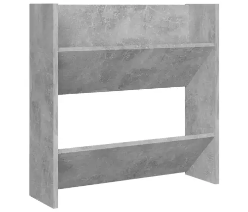 Sienas Plaukti, 2 Gab., Betonpelēki, 60X18X60 Cm, Skaidu Plātne Vidaxl