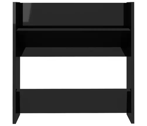 Sienas Plaukti, 4 Gab., Melni, 60X18X60 Cm, Inženierijas Koks Vidaxl