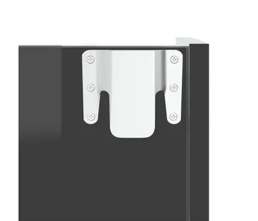 Seina Kingakapp, Kõrgläikega Hall, 60X18X60 cm Tehispuit