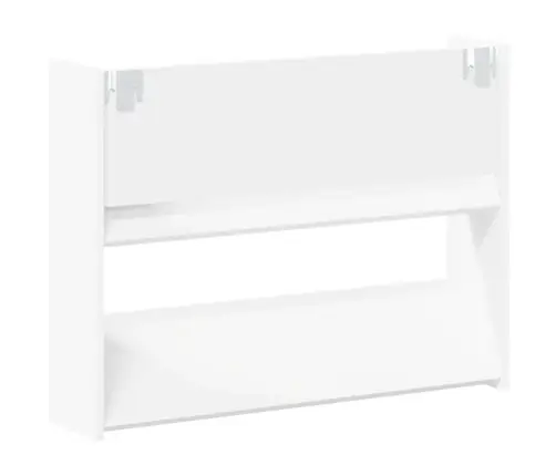 Sieninės Spintelės Batams, 2Vnt., Baltos, 80X18X60cm Mdp