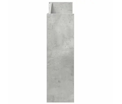 Sienas Plaukti, 2 Gab., Betonpelēki, 80X18X60 Cm, Skaidu Plātne Vidaxl