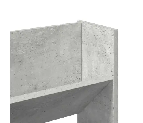 Sienas Plaukti, 2 Gab., Betonpelēki, 80X18X60 Cm, Skaidu Plātne Vidaxl