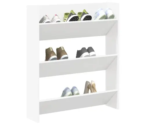 Seina Kingakapp, Valge, 80 X 18 X 90 cm Puitlaastplaat