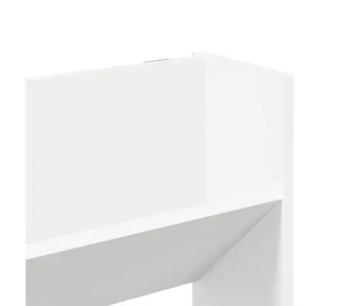 Seina Kingakapp, Valge, 80 X 18 X 90 cm Puitlaastplaat