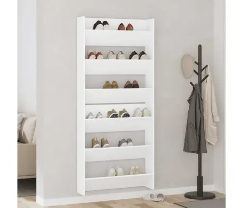 Seina Kingakapp 2 Tk, Valge, 80 X 18 X 90 cm Puitlaastplaat