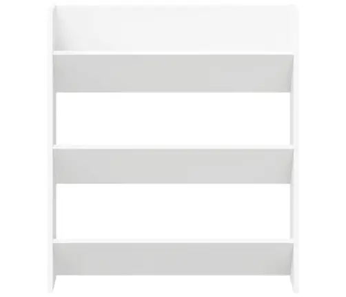 Seina Kingakapp 2 Tk, Valge, 80 X 18 X 90 cm Puitlaastplaat