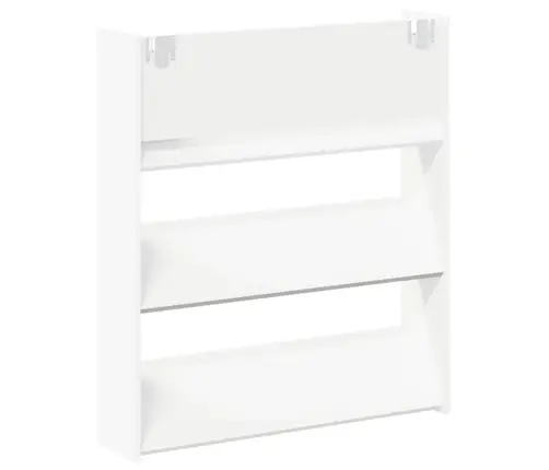 Seina Kingakapp 2 Tk, Valge, 80 X 18 X 90 cm Puitlaastplaat