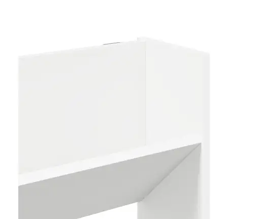 Seina Kingakapp 2 Tk, Valge, 80 X 18 X 90 cm Puitlaastplaat