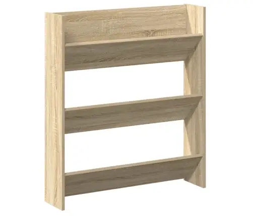 Sienas Apavu Plaukts, Ozolkoka, 80X18X90 Cm, Inženierijas Koks Vidaxl