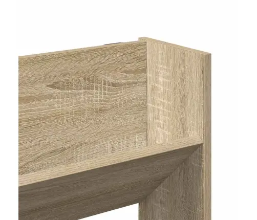 Sienas Apavu Plaukts, Ozolkoka, 80X18X90 Cm, Inženierijas Koks Vidaxl