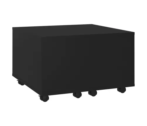 Kafijas Galdiņš, Melns, 60X60X38 Cm, Inženierijas Koks Vidaxl