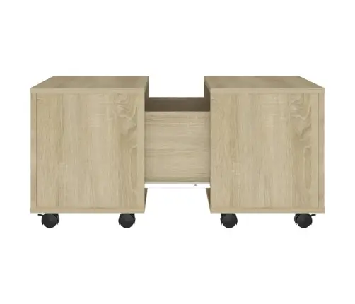 Kafijas Galdiņš, Ozolkoka Krāsā, 60X60X38 Cm, Inženierijas Koks Vidaxl