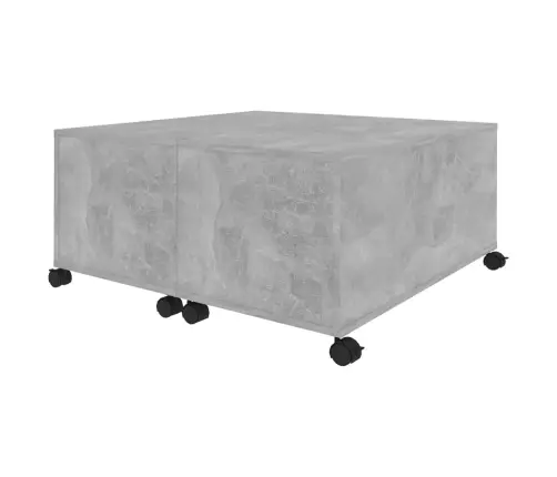 Kohvilaud, Betoonhall, 75 X 75 X 38 cm Puitlaastplaat Kohvilaud, Betoonhall, 75 X 75 X 38 cm Puitlaastplaat
