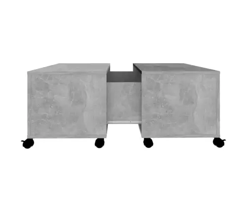 Kohvilaud, Betoonhall, 75 X 75 X 38 cm Puitlaastplaat Kohvilaud, Betoonhall, 75 X 75 X 38 cm Puitlaastplaat