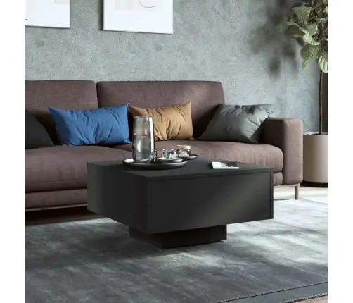 Kohvilaud, Must, 60 X 60 X 31,5 cm Tehispuit