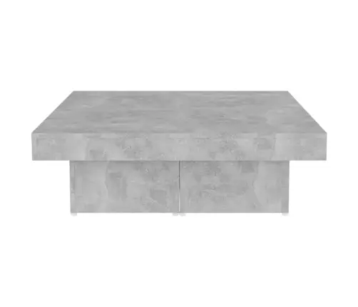 Kavos Staliukas, Betono Pilkas, 90X90X28cm Apdirbta Mediena