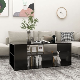 Kafijas Galdiņš, Melns, 100X50X40 Cm, Inženierijas Koks Vidaxl