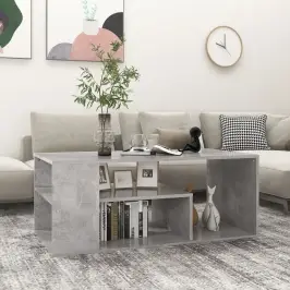 Kafijas Galdiņš, Betona Pelēks, 100X50X40 Cm, Inženierijas Koks Vidaxl