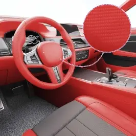 4D Automobilio Plėvelės, 2Vnt., Raudonos, 100X150Cm+50X150Cm