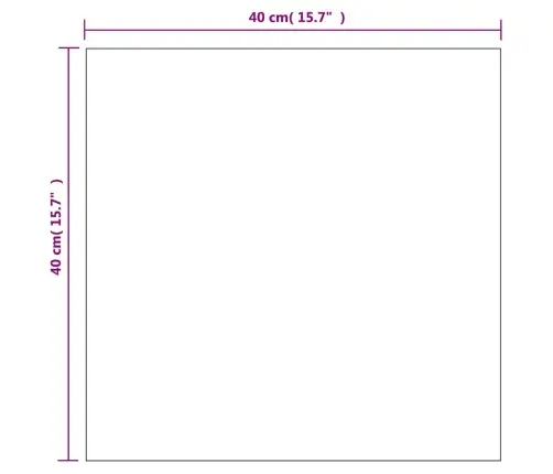 Sienas Spogulis Ar Led Spuldzēm, Kvadrātveida, Stikls Vidaxl
