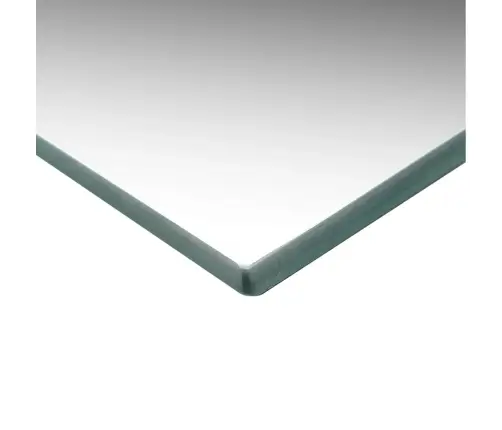 Sienas Spogulis Ar Led Spuldzēm, Kvadrātveida, Stikls Vidaxl